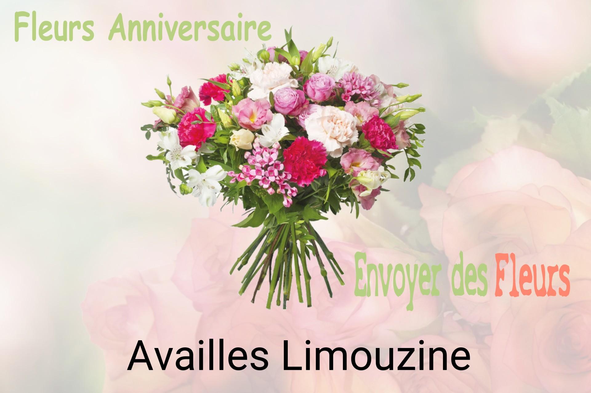 Bouquet de fleurs d’anniversaire livré à Availles-Limouzine
